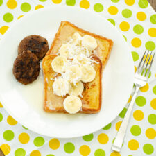 Blender French Toast with Coconut Syrup | realmomkitchen.com