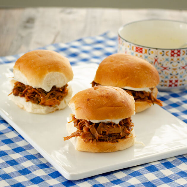 BBQ Pulled Pork Sliders | realmomkitchen.com