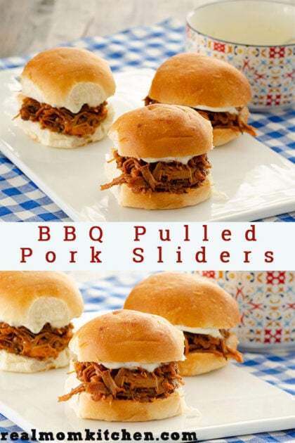 BBQ Pulled Pork Sliders | realmomkitchen.com