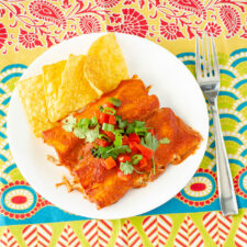 Weeknight Chicken Enchiladas | realmomkitchen.com