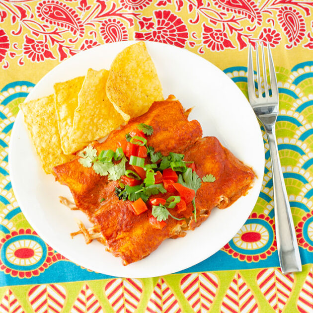 Weeknight Chicken Enchiladas | realmomkitchen.com