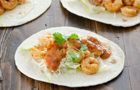 Sheet Pan Shrimp Tacos | realmomkitchen.com