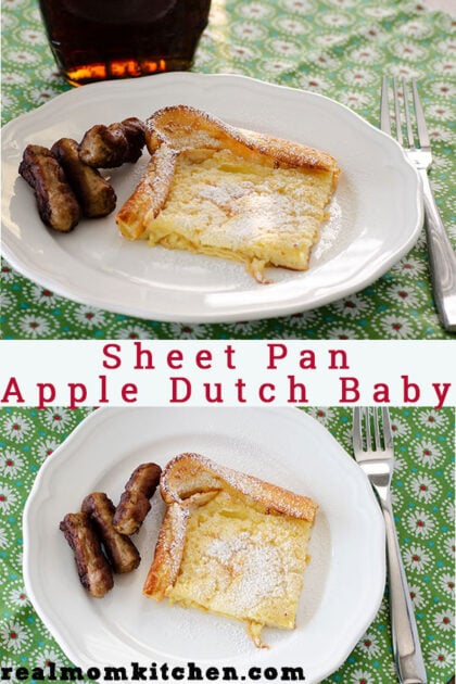 Sheet Pan Apple Dutch Baby | realmomkitchen.com