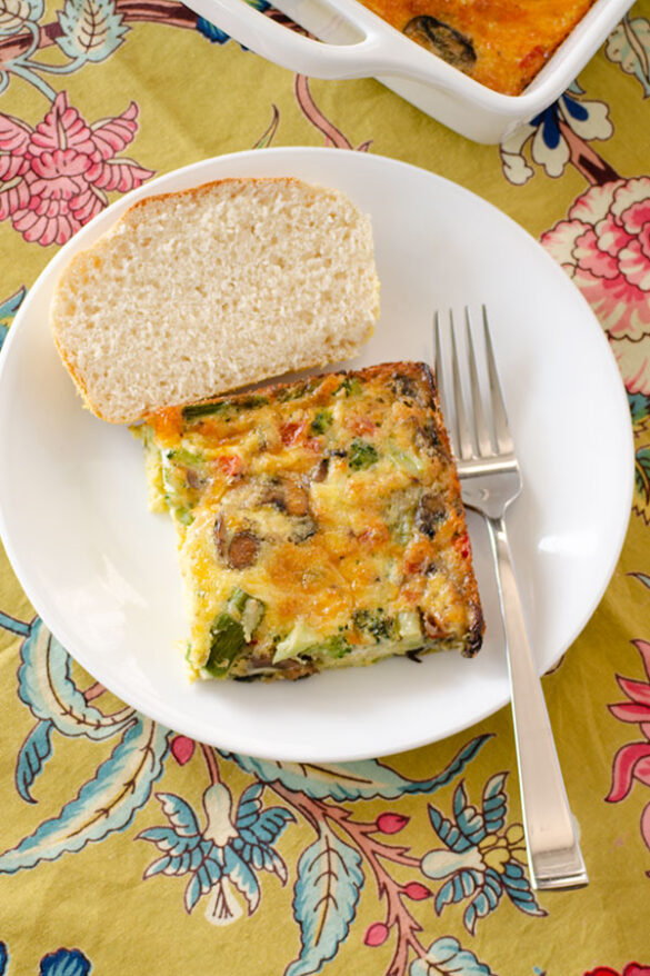Cheesy Vegetable Egg Bake Real Mom Kitchen