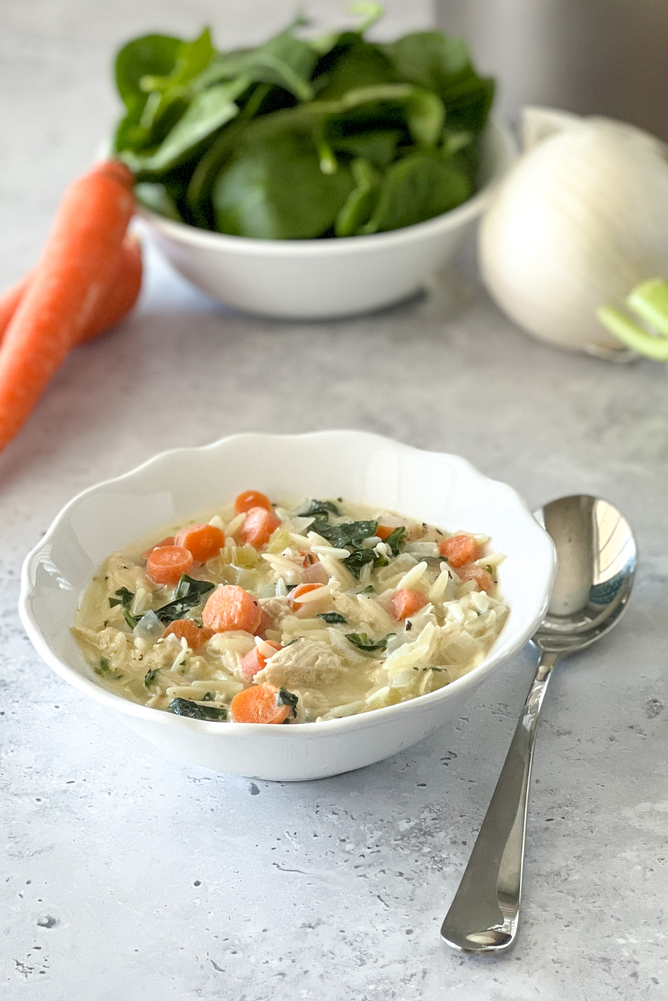 Deliciously Creamy Chicken Orzo Soup the 4 Point WW Recipe Real Mom
