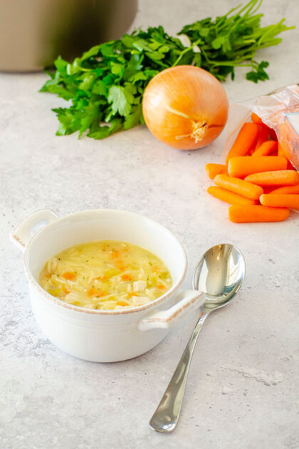 Lemon Chicken Orzo Soup | realmomkitchen.com