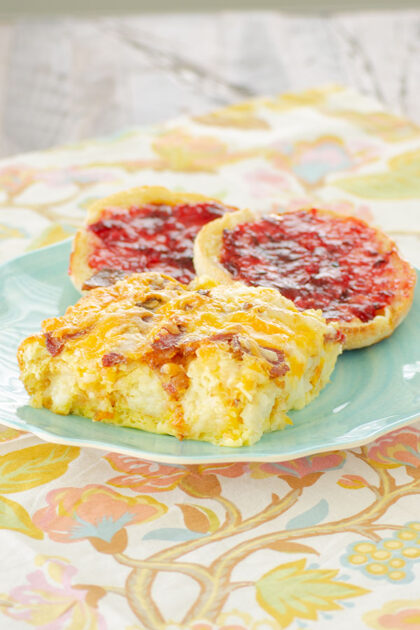 Tater Tot Breakfast Casserole from the side