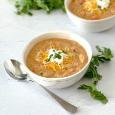 Instant Pot Hearty Chicken Tortilla Soup | realmomkitchen.com