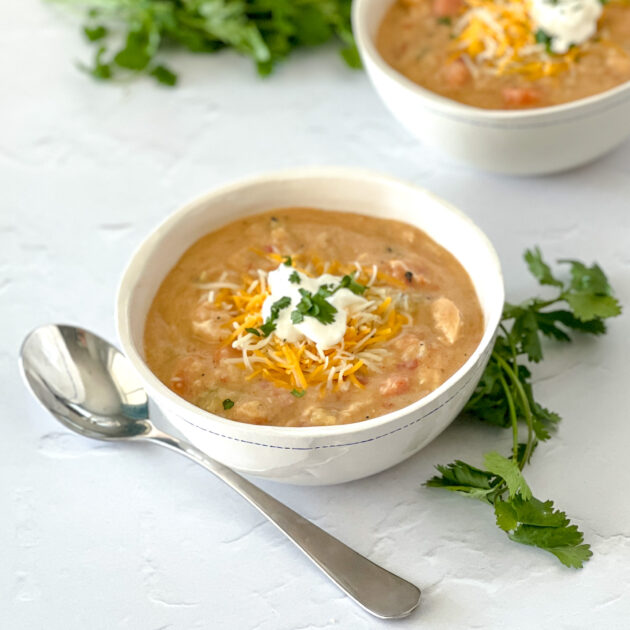 Instant Pot Hearty Chicken Tortilla Soup | realmomkitchen.com