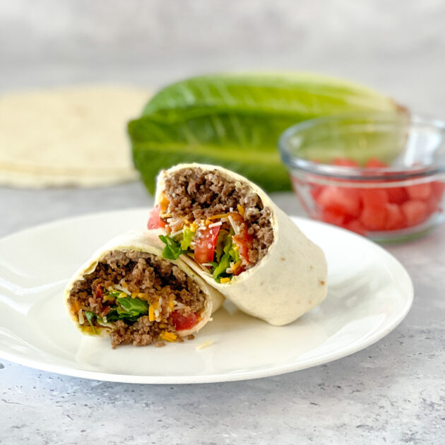 Bacon Cheeseburger Wraps | realmomkitchen.com