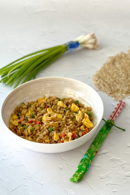 Easy Brown Fried rice | realmomkitchen.com