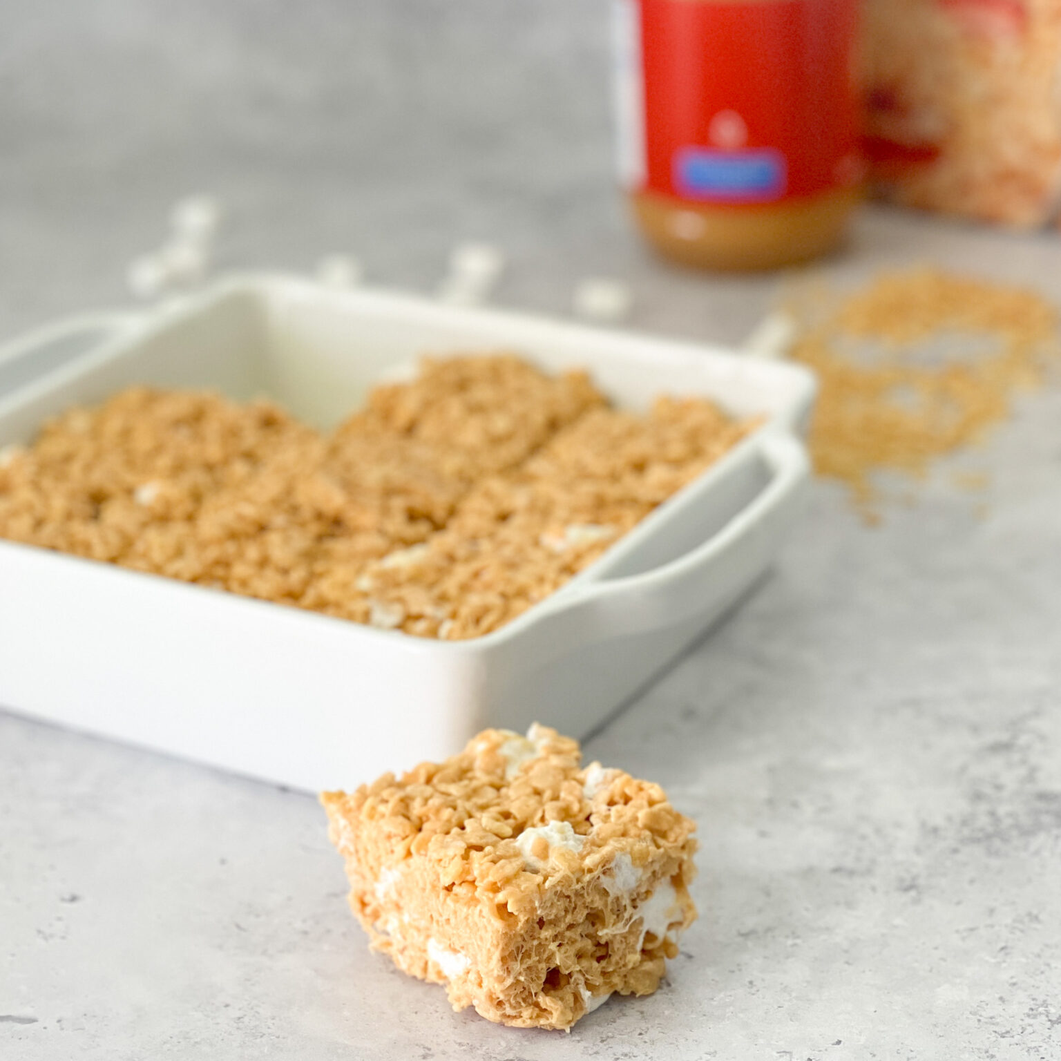 Peanut Butter Rice Krispie Treats Real Mom Kitchen Dessert