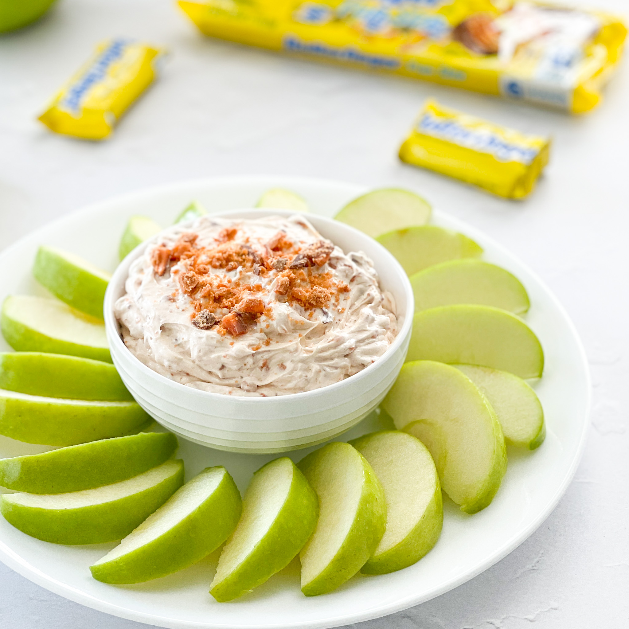 Butterfinger Dessert Dip Real Mom Kitchen 5 ingredients or less