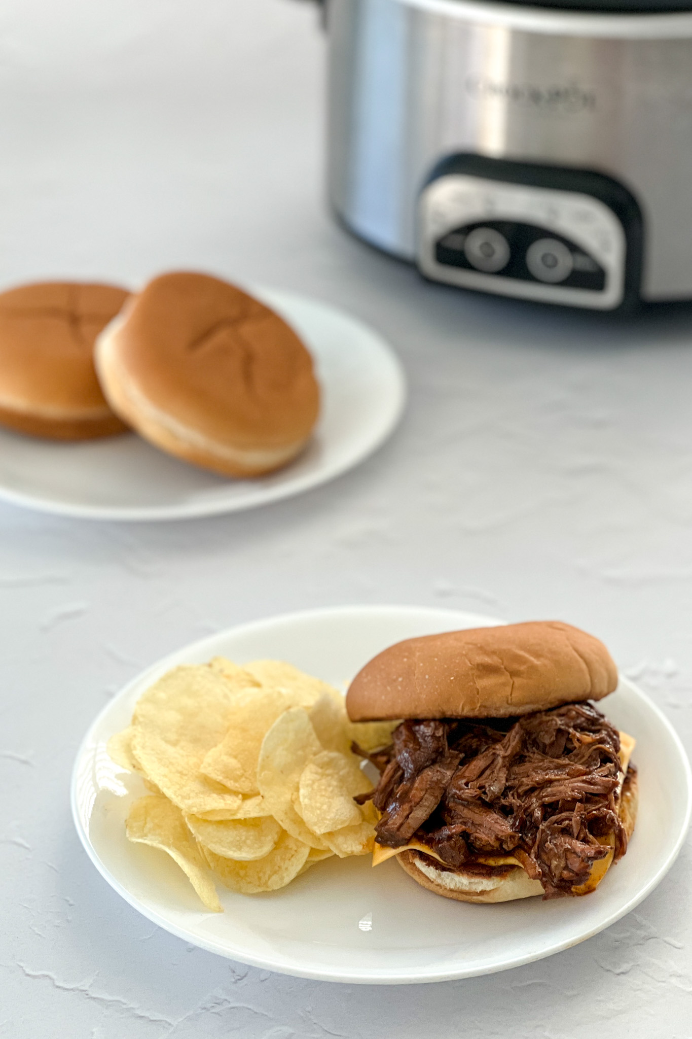 Slow Cooker Texas BBQ Beef Sandwiches Real Mom Kitchen