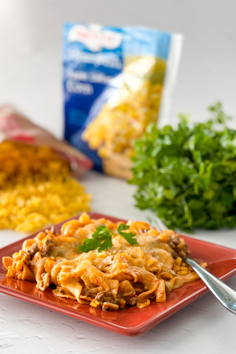 Beef Enchilada Pasta Bake | realmomkitchen.com