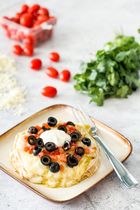 Stacked Chicken Enchiladas | realmomkitchen.com