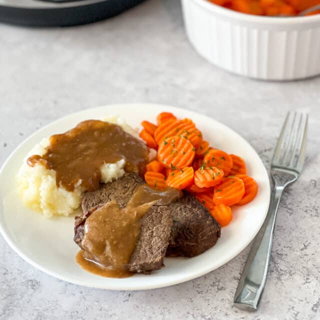 4 Ingredient Instant Pot Roast Real Mom Kitchen