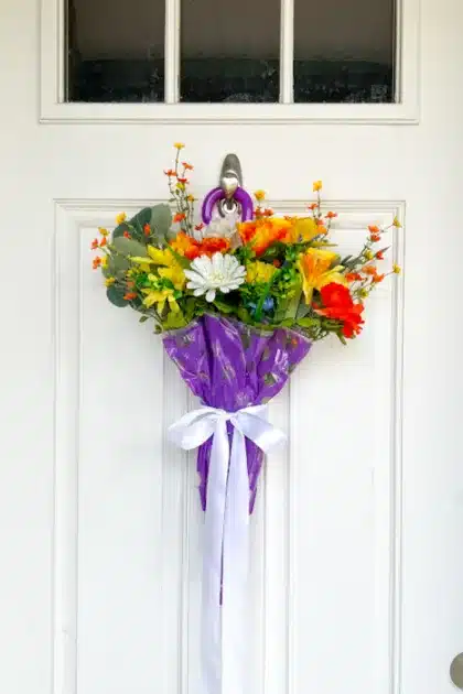 May Flowers Door Hanger - Real Mom Kitchen - Steppin' out of my Kitchen