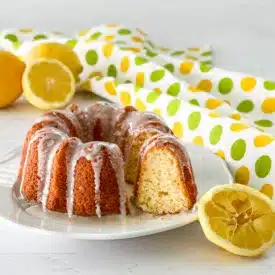 serving up mini lemon yogurt cake