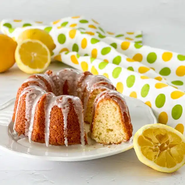 serving up mini lemon yogurt cake