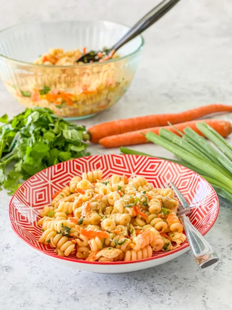 Asian Chicken Pasta Salad | realmomkitchen.com
