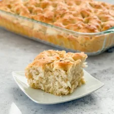 piece of foccacia bread
