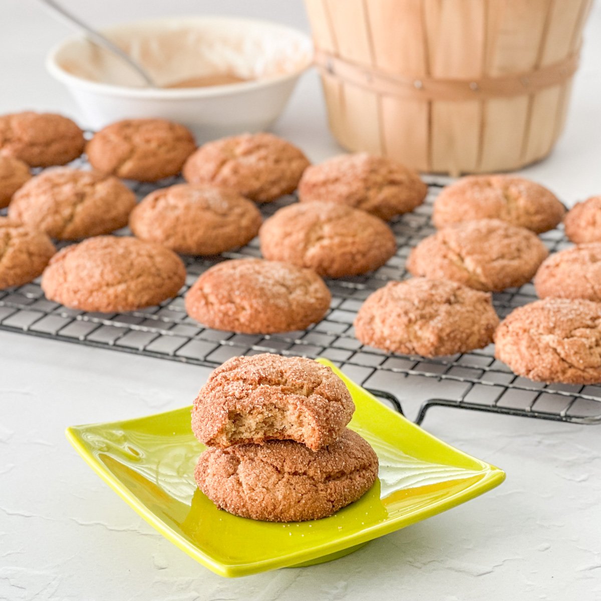 snickerdoodles apple butter cookies