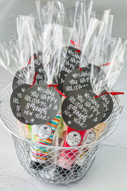 lotion Christmas gift - wishing you happy holidays & a smooth new year