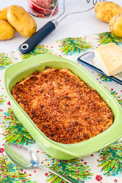 Mashed Potato Parmesan Casserole