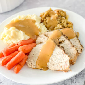 Slow Cooker turkey breast with gravy