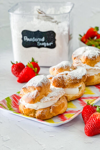 recipe for strwberry cheesecake cream puffs