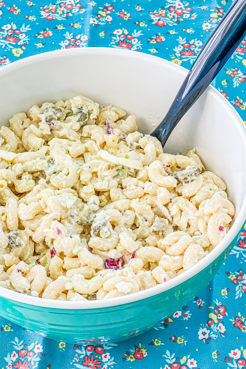 macaroni salad dressing with sour cream What's the secret to a creamy, flavorful macaroni salad? REAL sour cream. Its natural cultures and fat content create the texture and taste plant-based imitation "dairy" just can't match