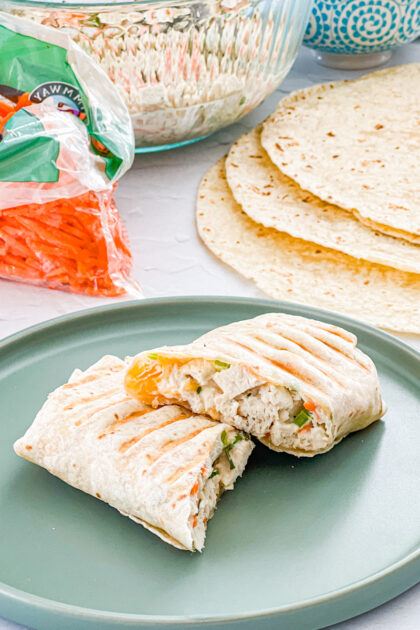 Grilled Chicken Salad Wraps