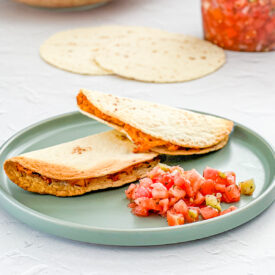 Air Fryer Tacos with chicken filling