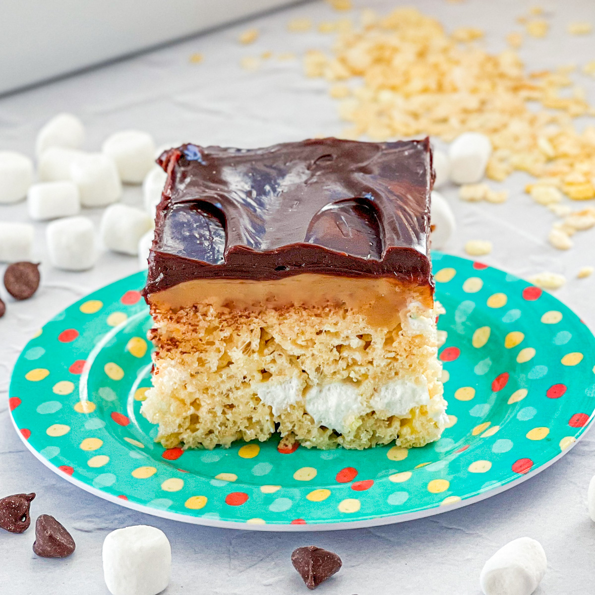 Caramel Chocolate Rice Krispie Treats Real Mom Kitchen