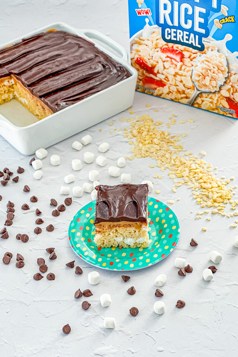 Caramel Chocolate Rice Krispie Treats Real Mom Kitchen