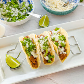 quick steak street tacos