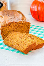 Pumpkin bread made with brown butter and butterscotch pudding