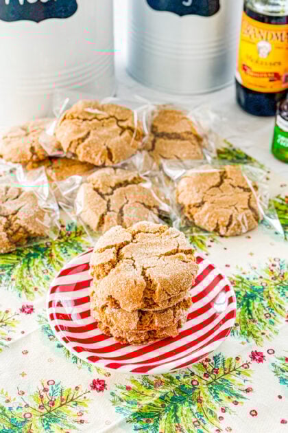 Christmas molasses cookies