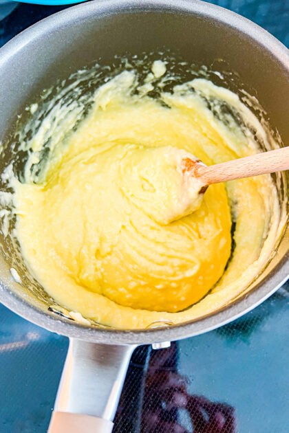 pate a choux dough for nun's puffs