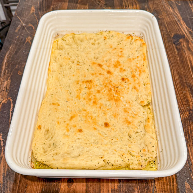 partial baked focaccia pizza crust