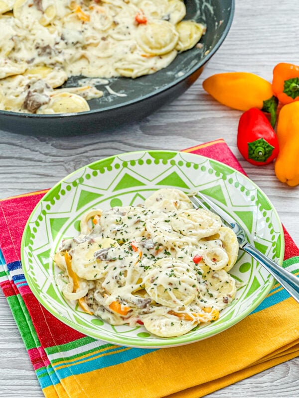 Philly Cheesesteak Ravioli