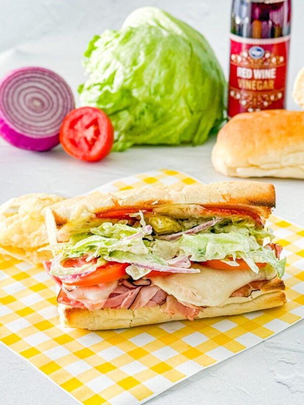grinder salad sandwiches