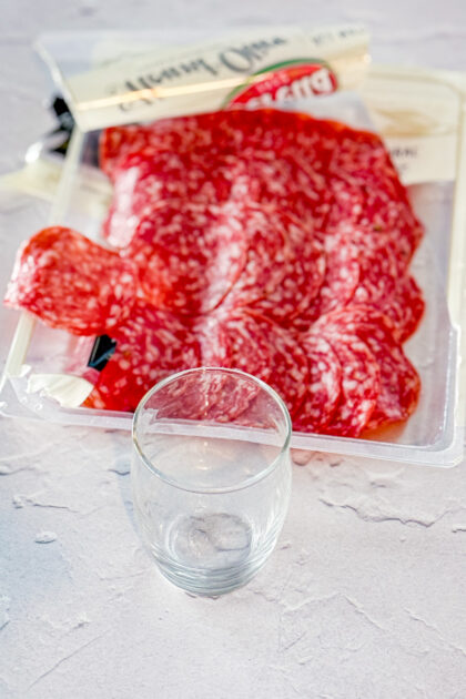 how to make a salami or pepperoni rose