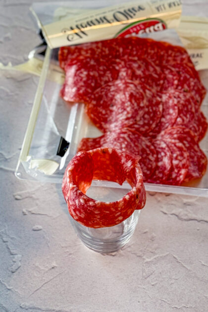 begininng of salami rose