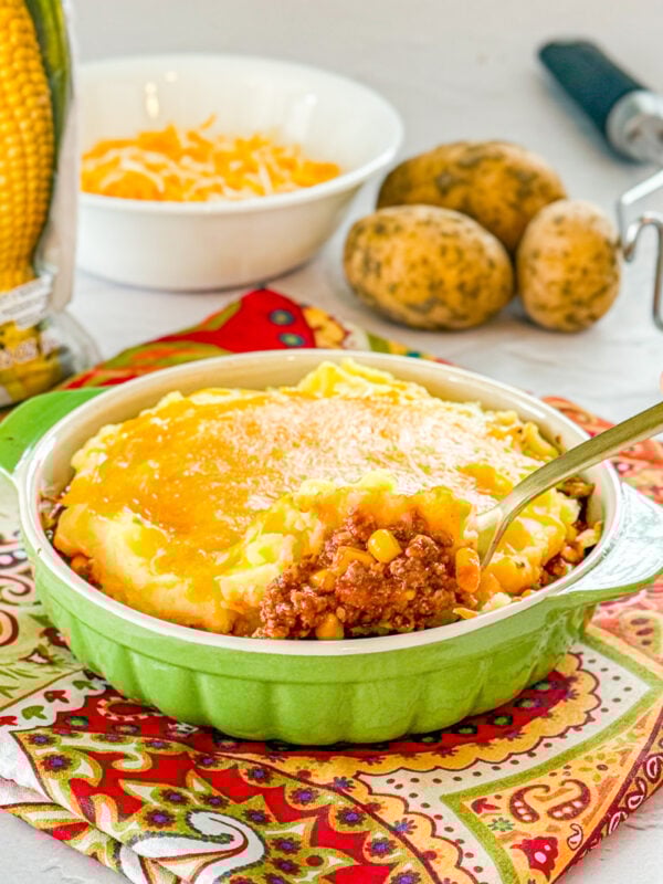 spoonful of sloppy joe shepherds pie