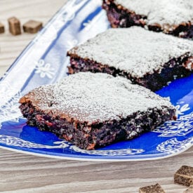 fudgy brownies made with a cake mix
