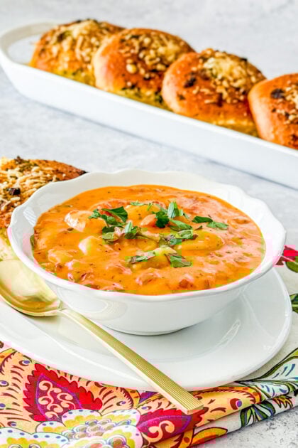 Creamy Tomato Gnocchi Soup made in the Instant Pot