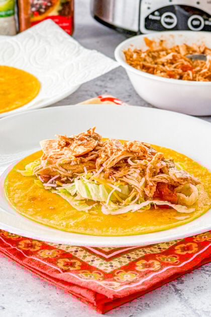 Instant Pot Ranch Chicken Tacos