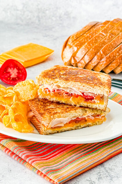 grilled cheese turkey melt